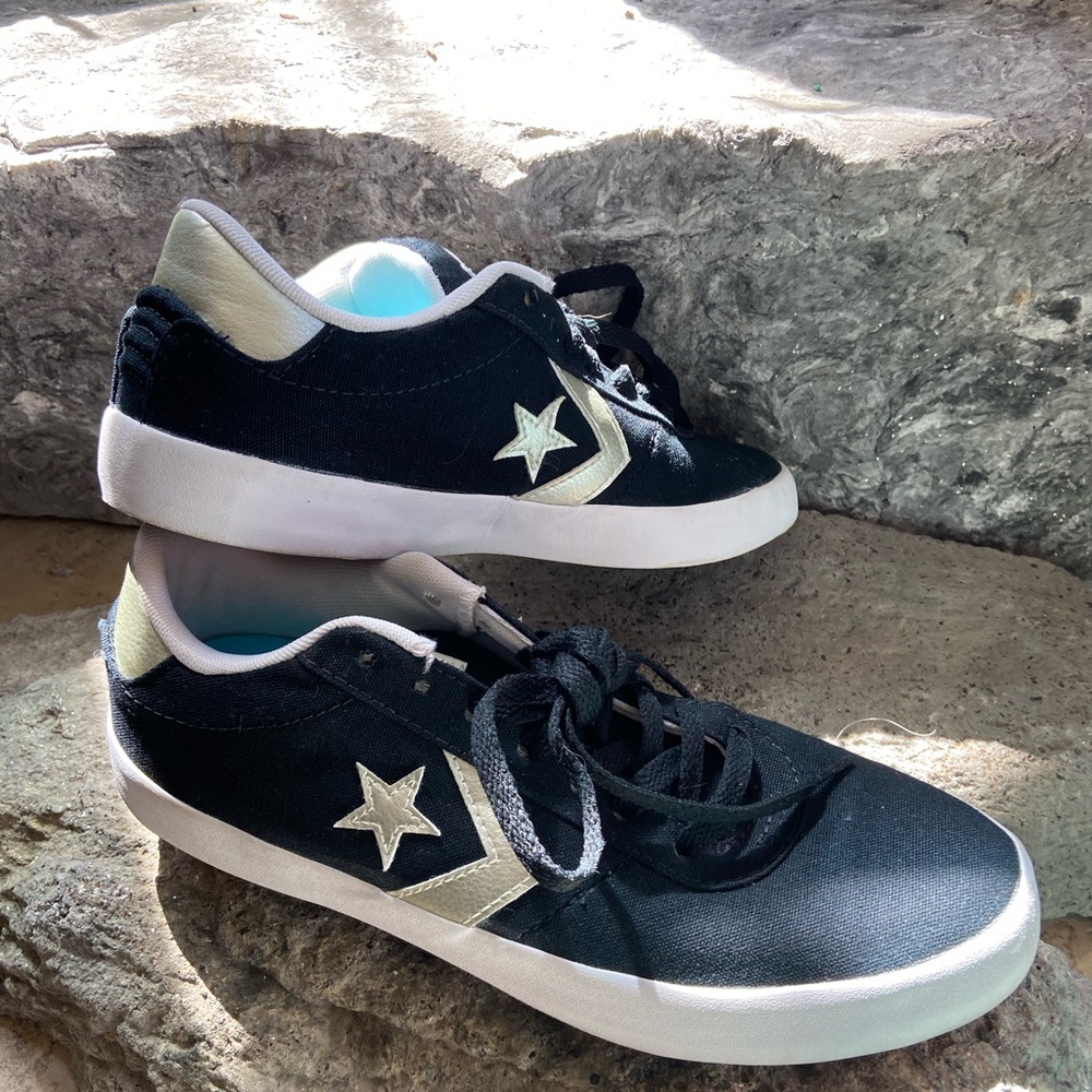 Converse Point Star Ox Blackwhitegold